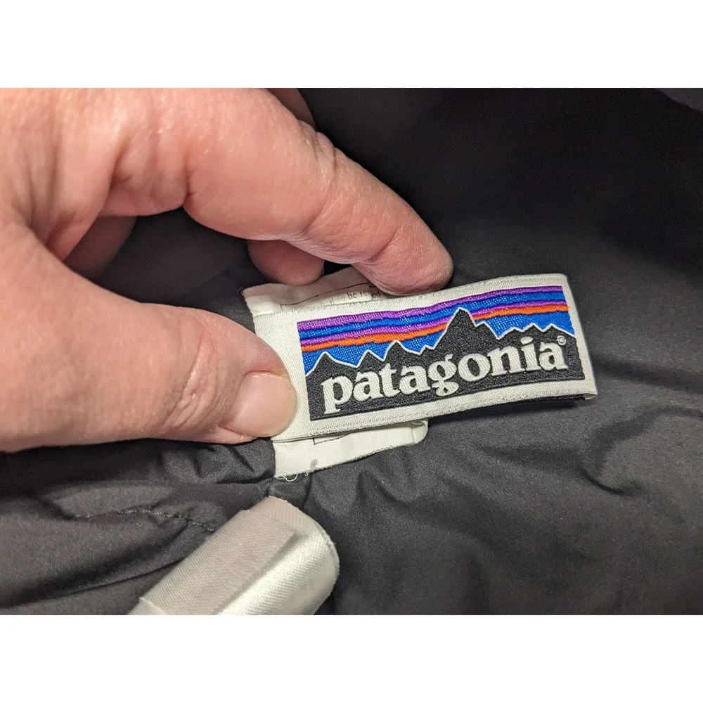 Patagonia Kids Down Sweater Jacket Black Size L 12 Recycled Puffer Full Zip